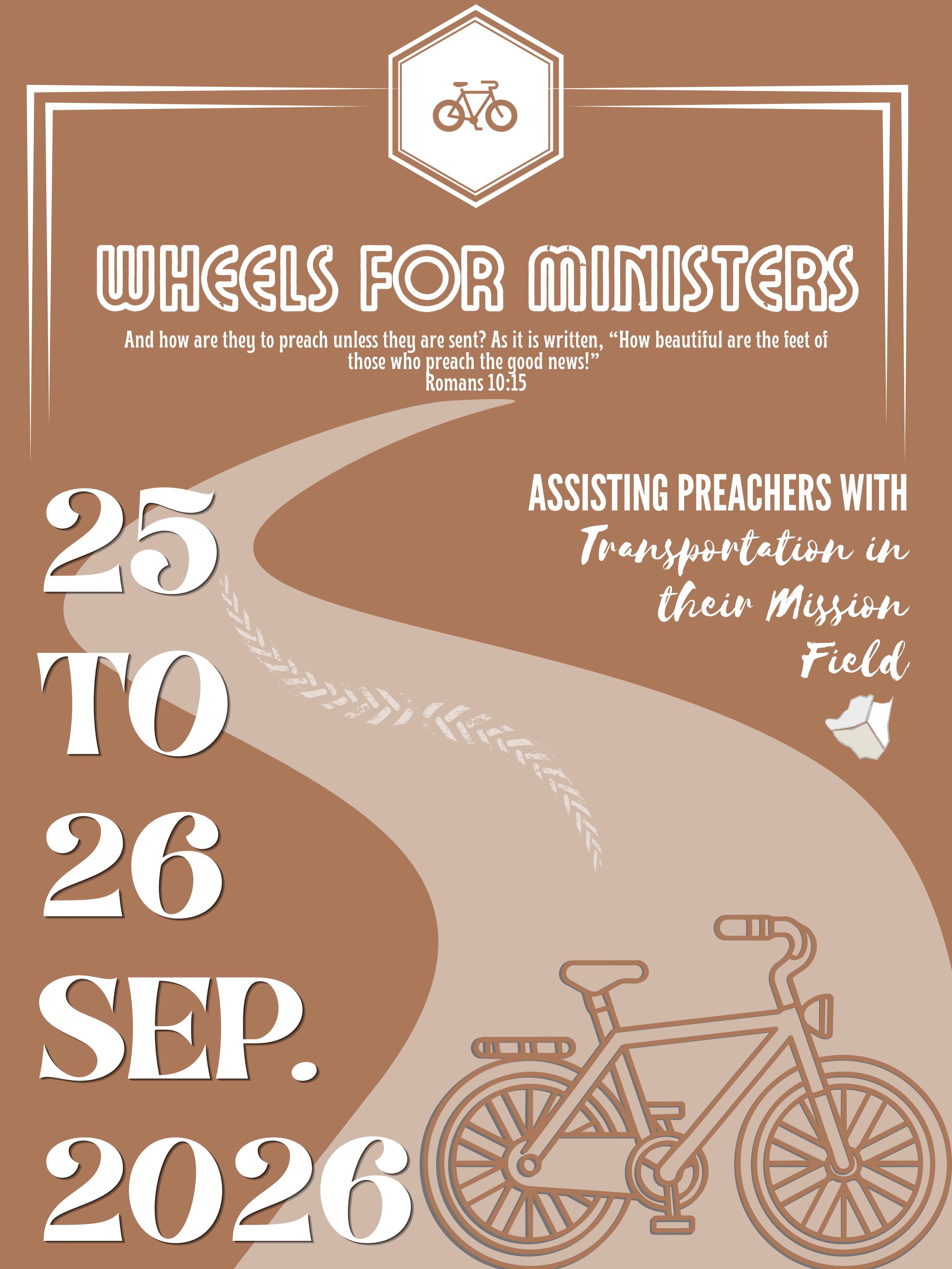 Happening Very Soon 📆

The Return of Wheels For Ministers_↩️

Designed to assist preachers with transportation in their mission field 🚲

#W4M2026