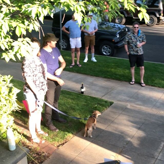 Thanks to everyone who , although socially distanced, felt very close to our our hearts by coming by to wish Tim well on his 60th birthday! (I wish we could have caught you all on camera!) It meant the world to us both! And a big thanks for the wine,