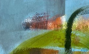Letters . 6"x9" . Acrylic on paper . Available Two Sisters Gallery