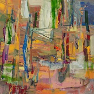 Returning    .    Acrylic on panel . 30"x30"   .    Highland Galerie