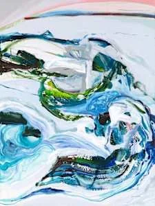 Momentum  .  Acrylic on canvas  .  48"x36"  .   Highland Galerie