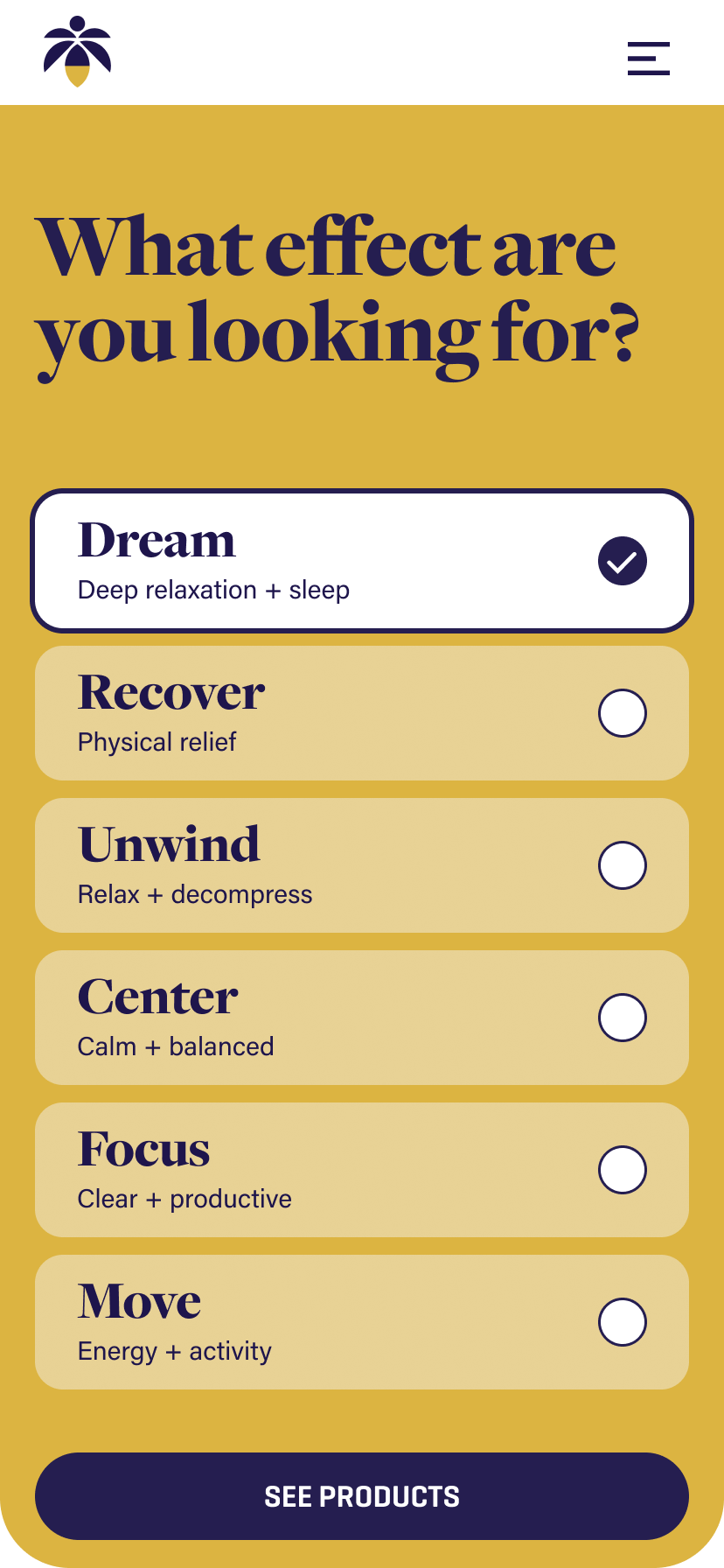 Effect selector