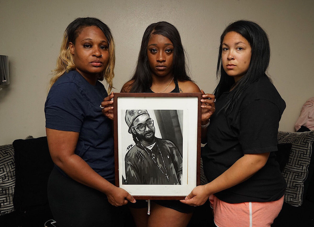  “June 8, 2020 - Toshira Garraway, Diamond Reynolds, and Ashley Quinones are members of 'Families Supporting Families Against Police Violence' in Minneapolis, Minnesota. They have united to raise awareness about police brutality, get justice for thei