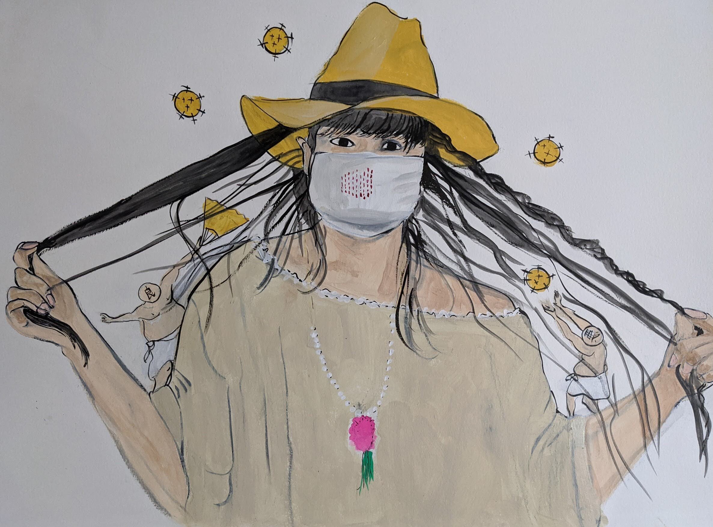 Momoca - paper artist in lockdown, Berkeley, CA
