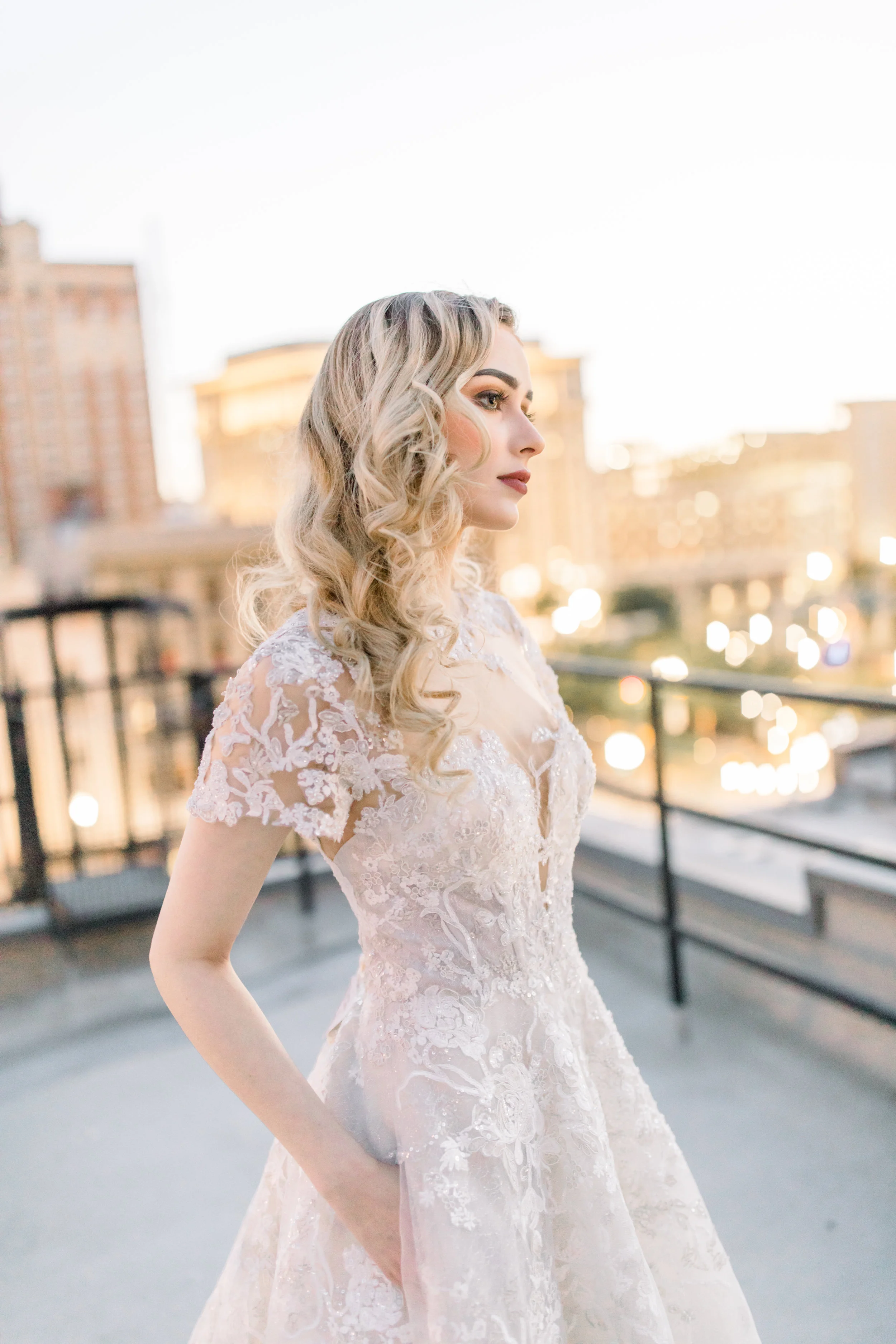 David's Bridal | A Sophisticated Downtown Bridal Editorial | El Paso, Texas