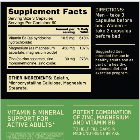 ZMA XT - 180 caps  Serious Nutrition Solutions