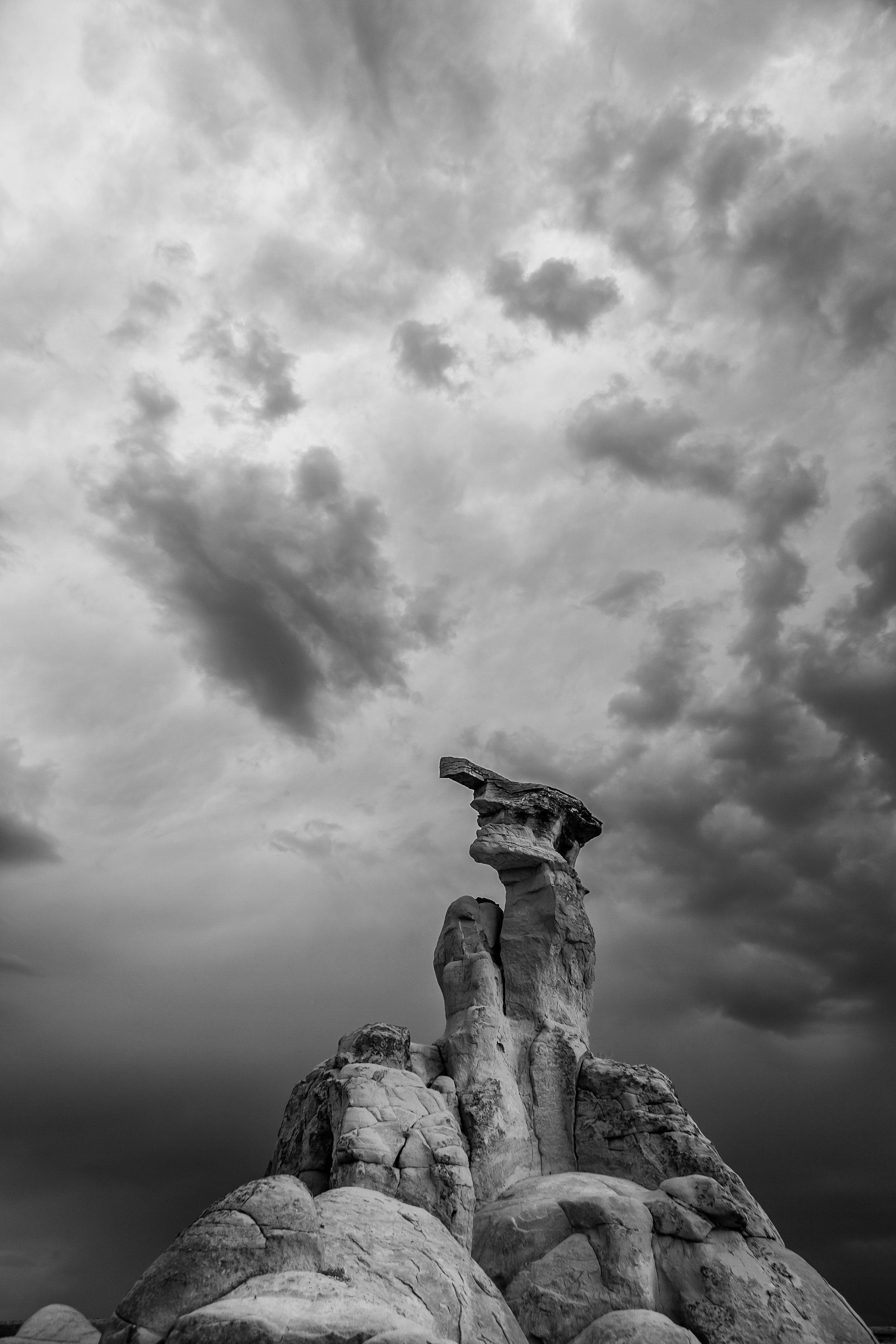 Old Man in the Stone at Hole-in-the-Wall in Infrared