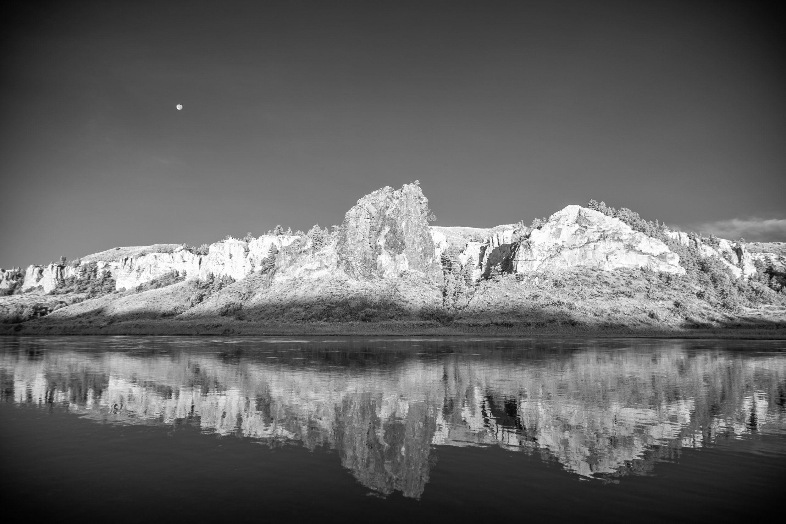 LaBarge Rock at Eagle Creek in Infrared