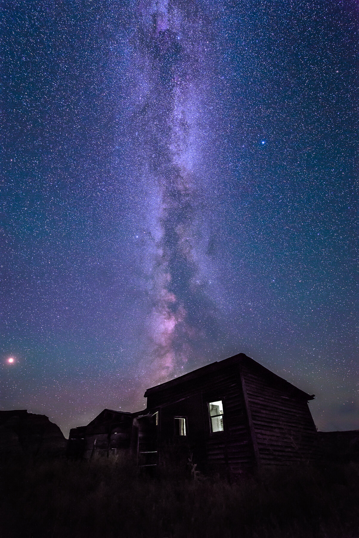 Milky Way over Gist Cabin