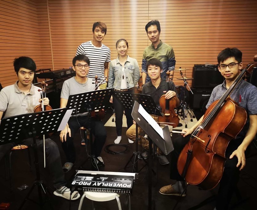 Recording session with Composer Wong Wai-Yi (2018)