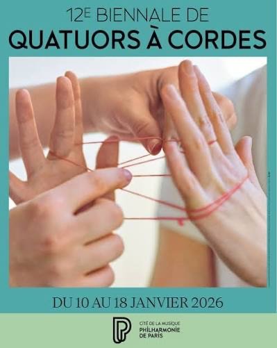 🌟We will be kicking off our new year at the Philharmonie de Paris @philharmoniedeparis in about a week at the 12th String Quartet Biennial 🎻🎵

🇫🇷 Starting from today until the 18th, the 12th String Quartet Biennial this year features in a total 