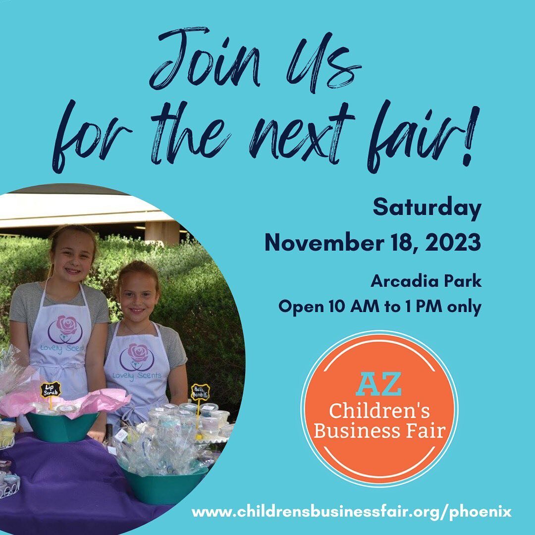 Join us in 10 days for the next Children&rsquo;s Business Fair! This year we will have 140 young entrepreneurs launching their businesses at this one day market. It&rsquo;s going to be one of our biggest fairs yet so be sure to mark your calendar and