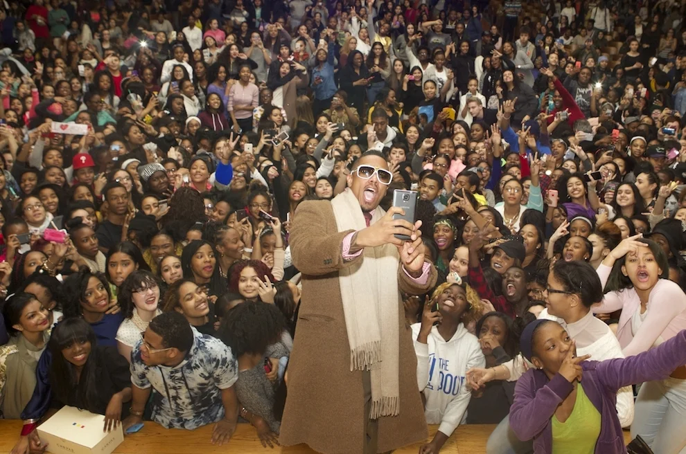 Nick Cannon Serves as Get Schooled's Celebrity Principal for the Day in NYC