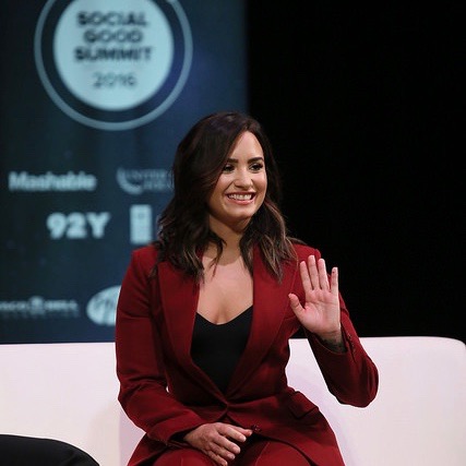 Demi Lovato at Social Good Summit