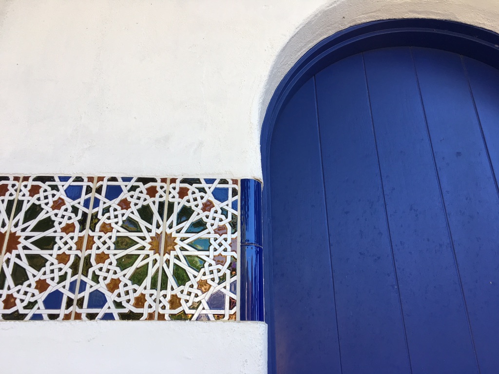 A darling little spanish-style door in downtown Carmel.