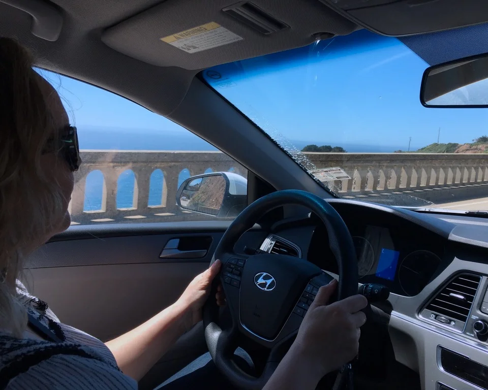 My husband captured one “Big Little Lies” moment for me; driving across the Bixby Creek Bridge.
