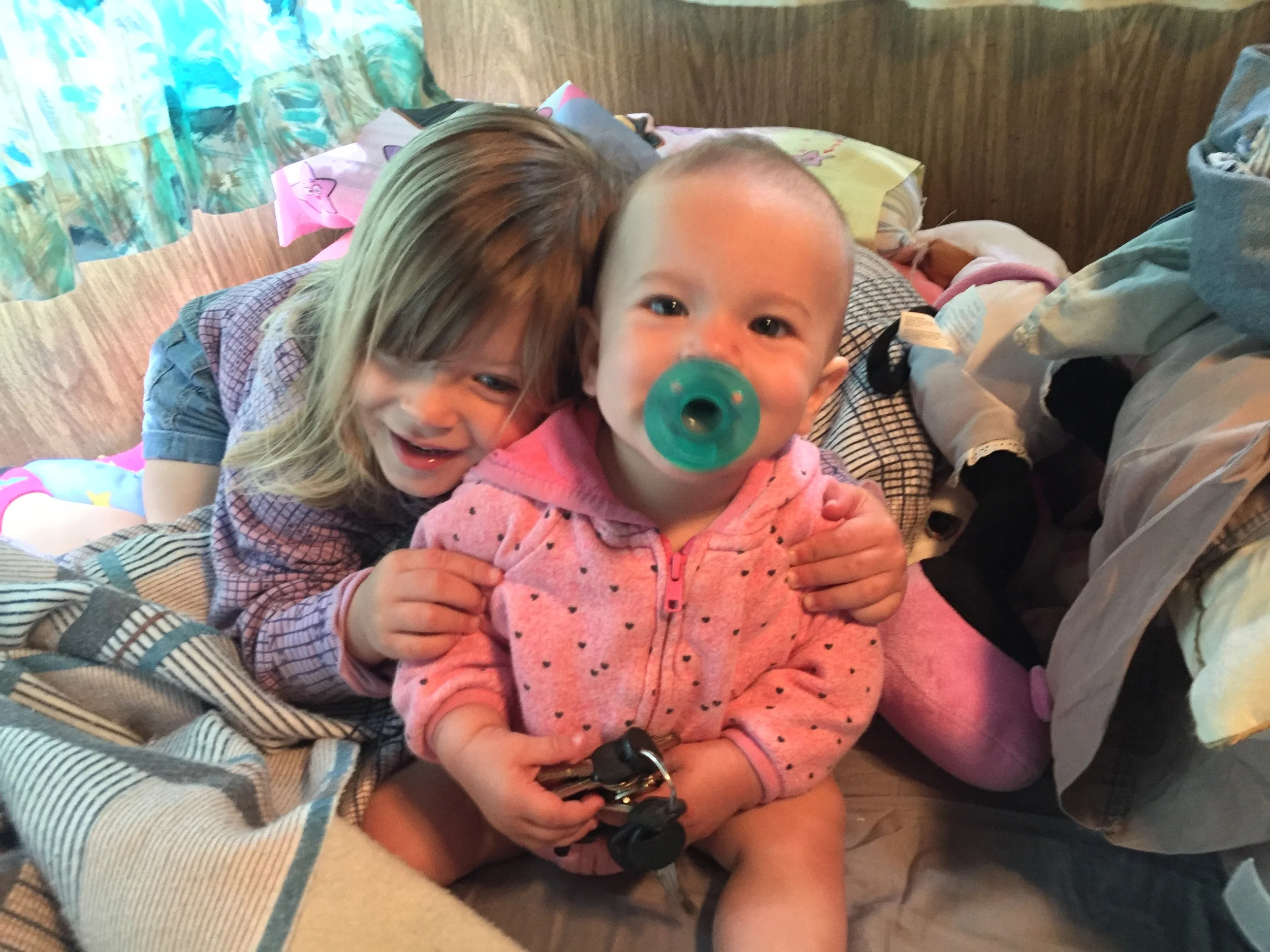 Out of focus but they are just so darn cute!
