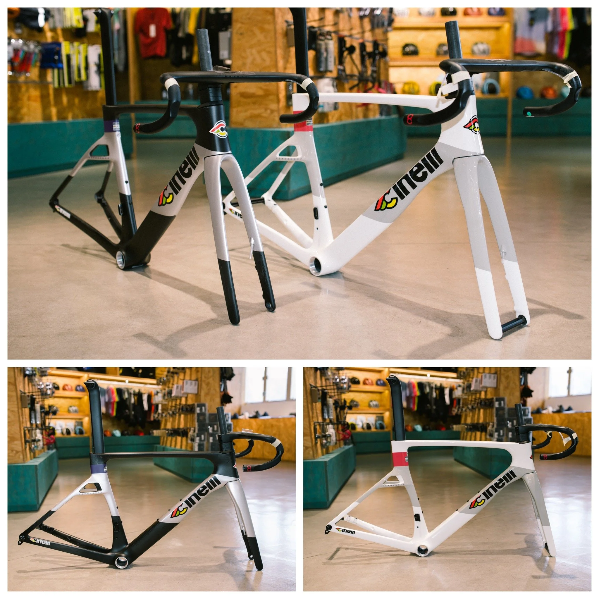 意大利品牌，Cinelli Aeroscoop 車架，現已到貨，歡迎查詢。

兩種不同配色：Purple Fiber / Coral White 
五種不同尺碼：XS(46), S(49), M(52), L(54) &amp; XL(56)
附隨一體把尺碼: XS (90X360), S (100x380), M (100x380), L (110x380), XL (120x410)
BB格式：T47/86
輪軚最大可支援：700x34c

#cinellibikes #cinellibik