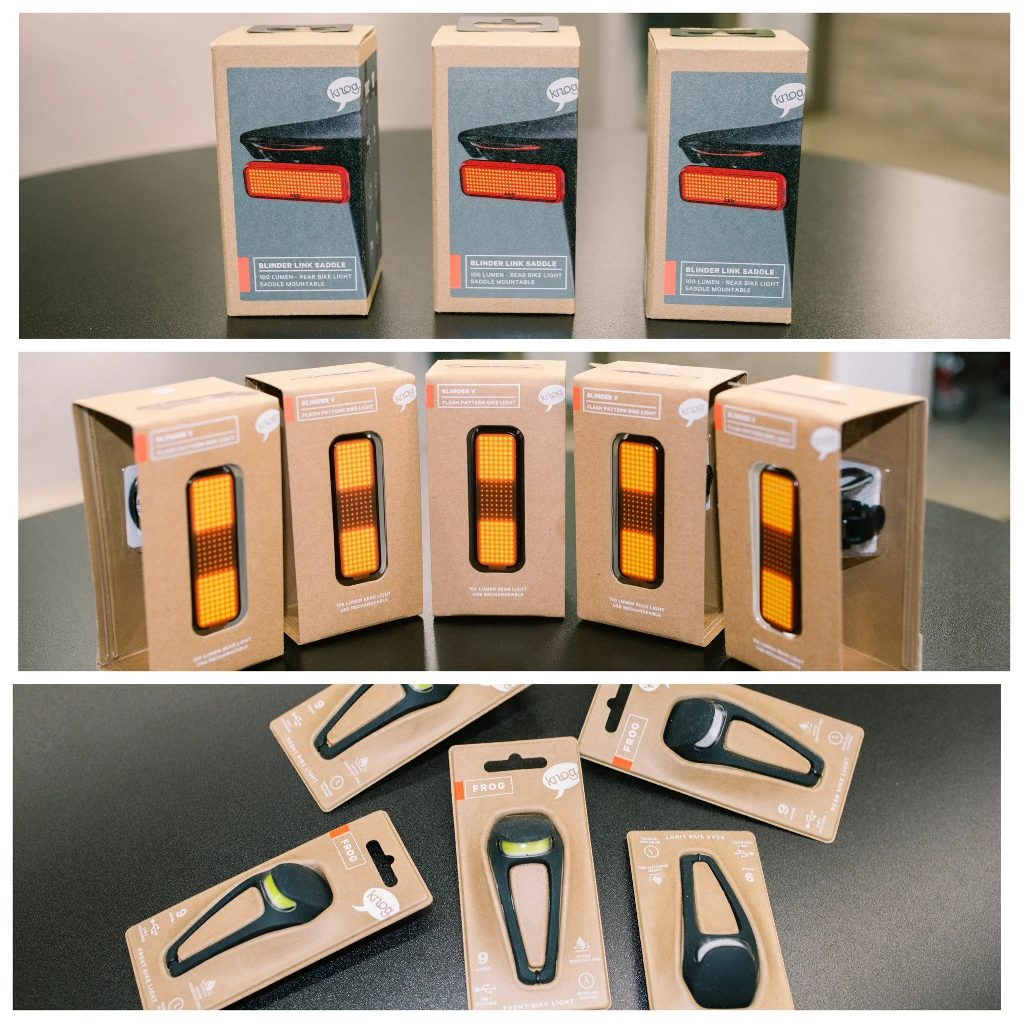 Knog Light 現已到貨，歡迎查詢。 

本次到貨有： 
・Frog V3 Front light (White)
・Front V3 Rear light (Red)
・Blinder V Rear light (Red)
・Blinder Link Saddle Rear light (Red)