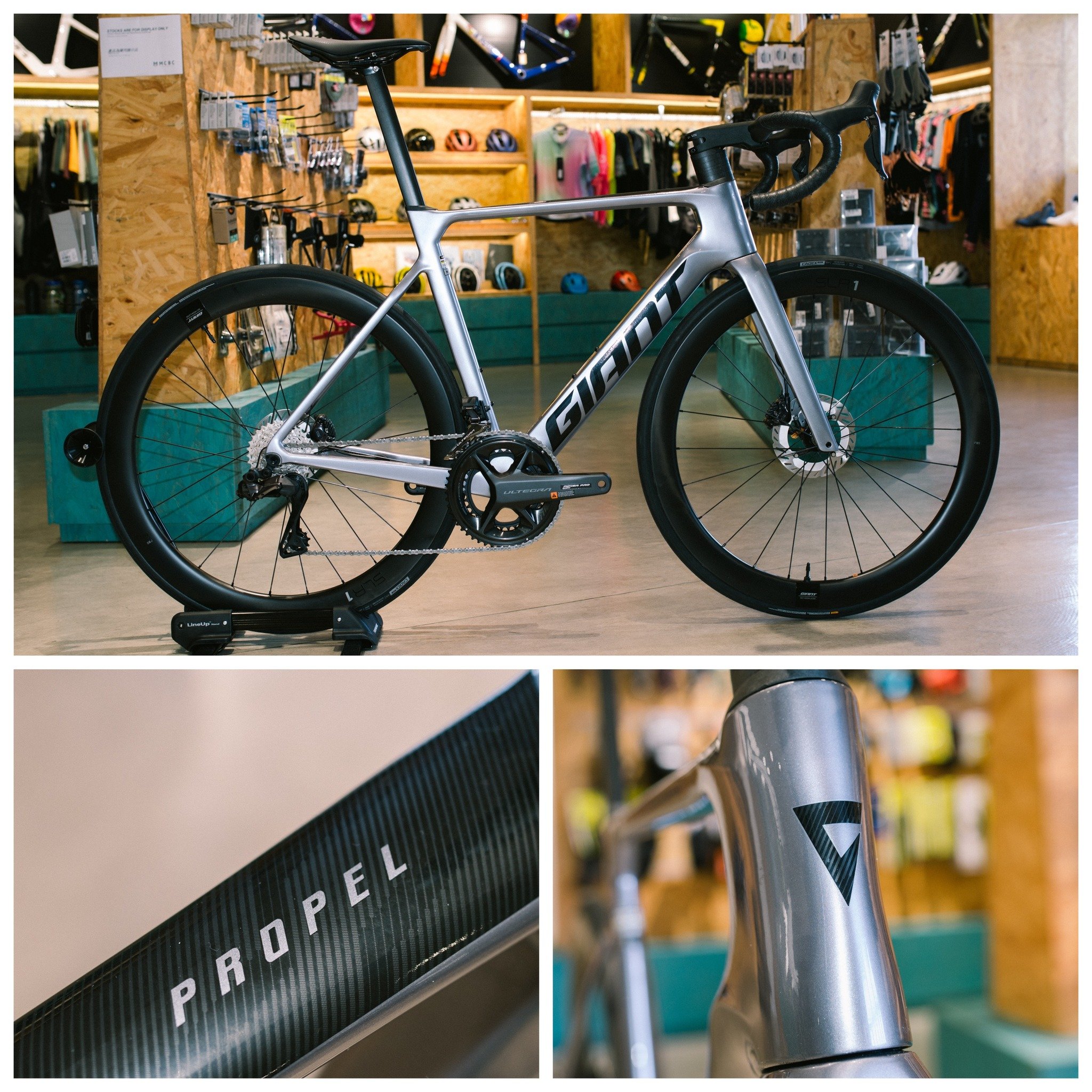 Giant Propel Advanced Pro 0 Di2 公路單車，現已到貨，歡迎查詢。

Propel Advanced Pro complete bike details:

・Handlebar ~ Giant Contact SLR Aero
・Groupset ~ Shimano Ultegra 12 speeds Di2 Disc brake system
・Wheelset ~ Giant SLR 1 50 Carbon 
・Weight 7.71 Kg

#giant #g