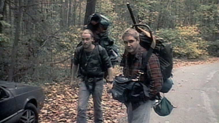 Joshua Leonard and Michael C. Williams in The Blair Witch Project