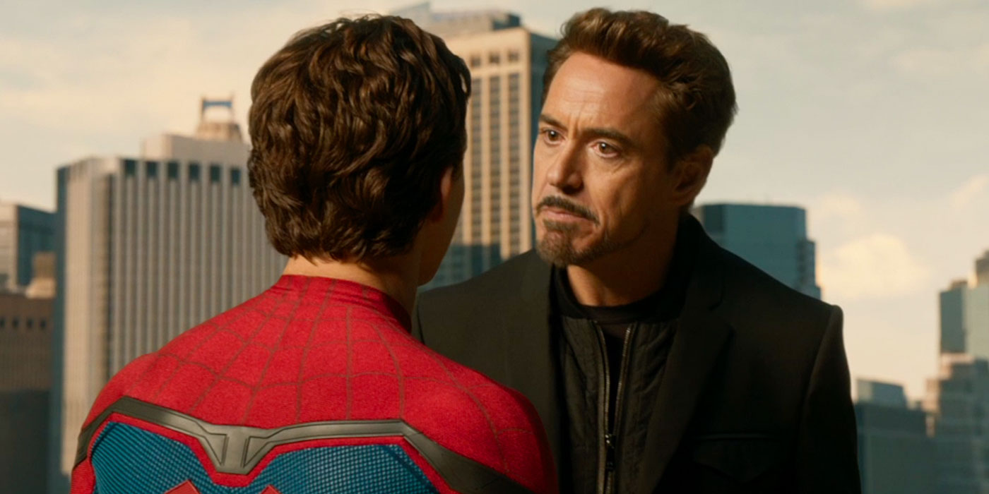 Tony is very upset to find a Spidered-Man in his movie.