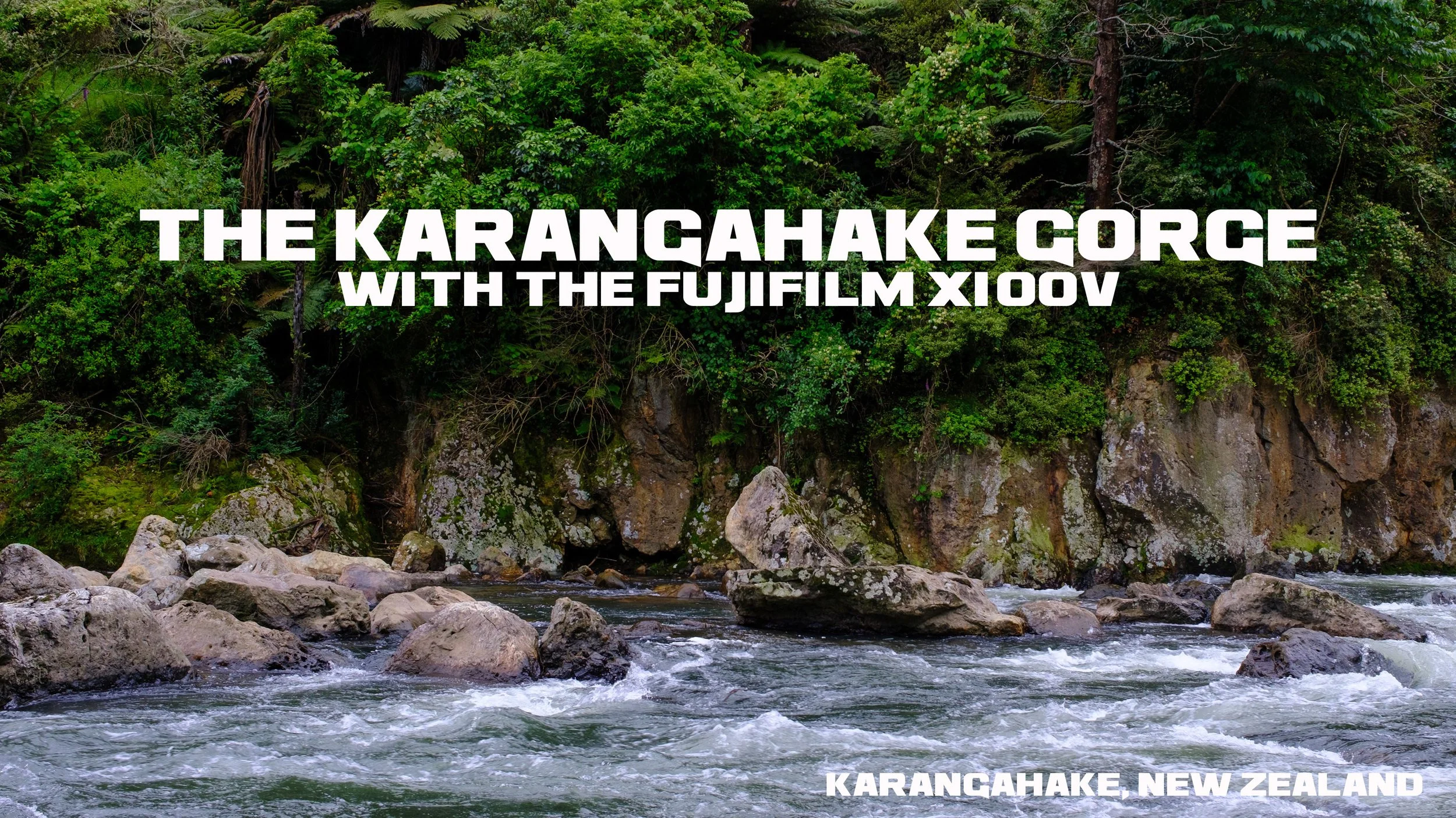 The Karangahake Gorge with the Fuji X100V