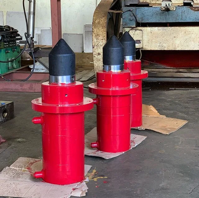Hydraulic solution to crush piles.

We got this welcoming opportunity to help make easy demolition of strong old pile foundation and columns.

These missile looking Christmas red crusher can make 68 tons each. They have to be cradled in to their link