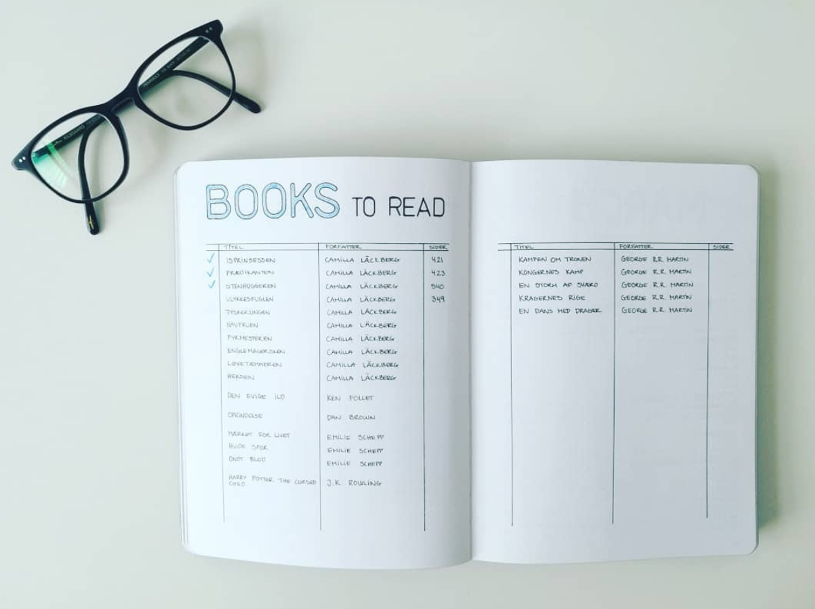 Bullet Journal Books To Read — Sweet Planit