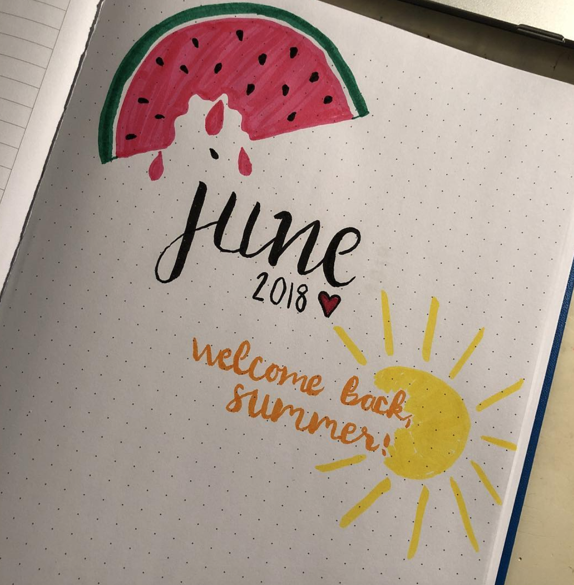 13 Inspiring June Bullet Journal Pages Sweet PlanIt