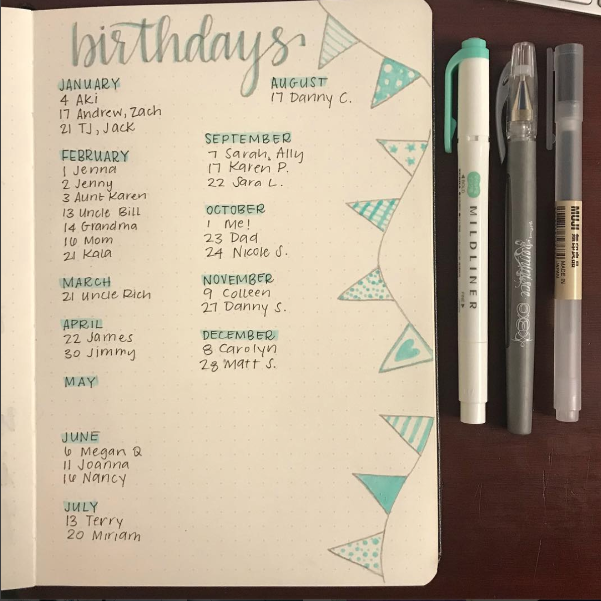 12-festive-birthday-tracker-ideas-for-your-bullet-journal-sweet-planit