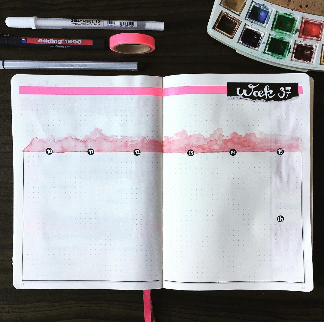 Use Watercolor in Your Bujo