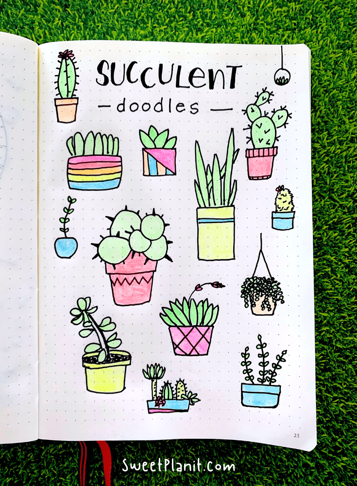 Featured image of post Simple Cute Succulent Drawing Simple hand drawn plant for your