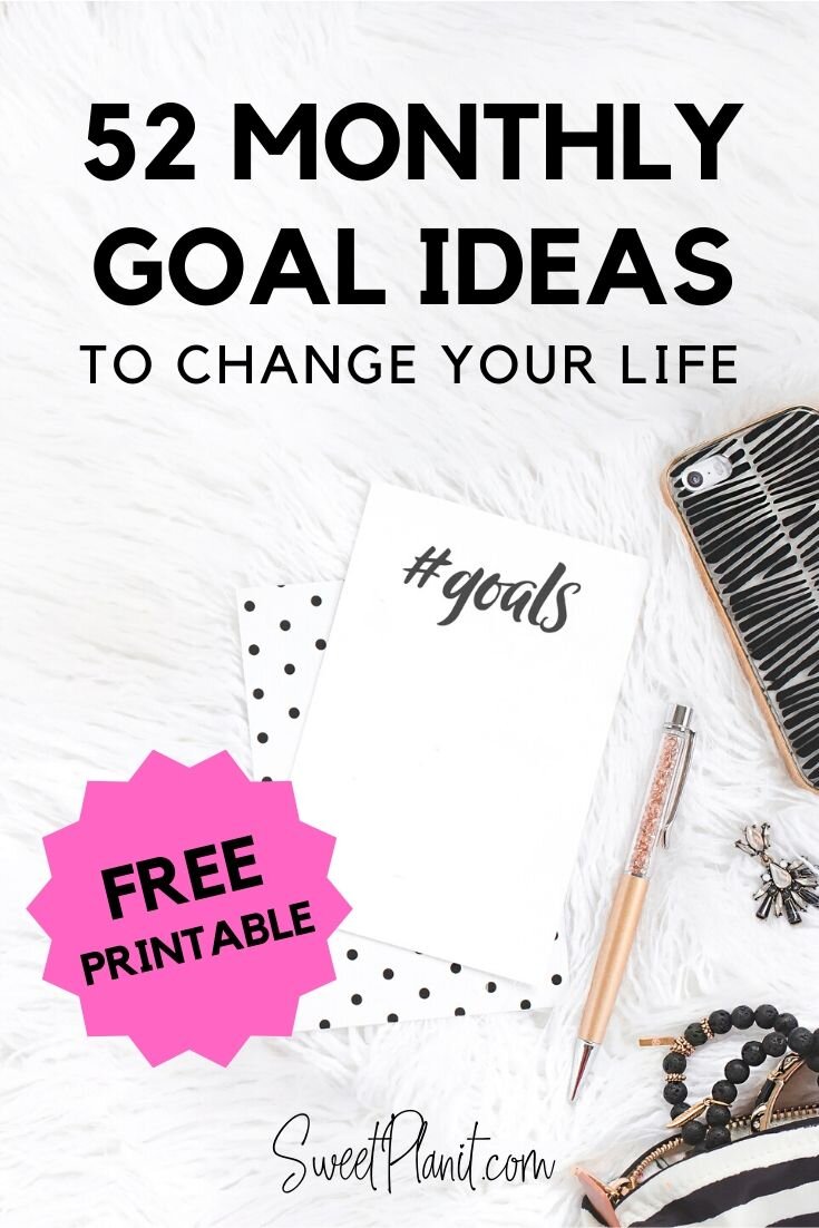 How to change your life in 30 days book pdf 52 Monthly Goal Ideas To Change Your Life Sweet Planit
