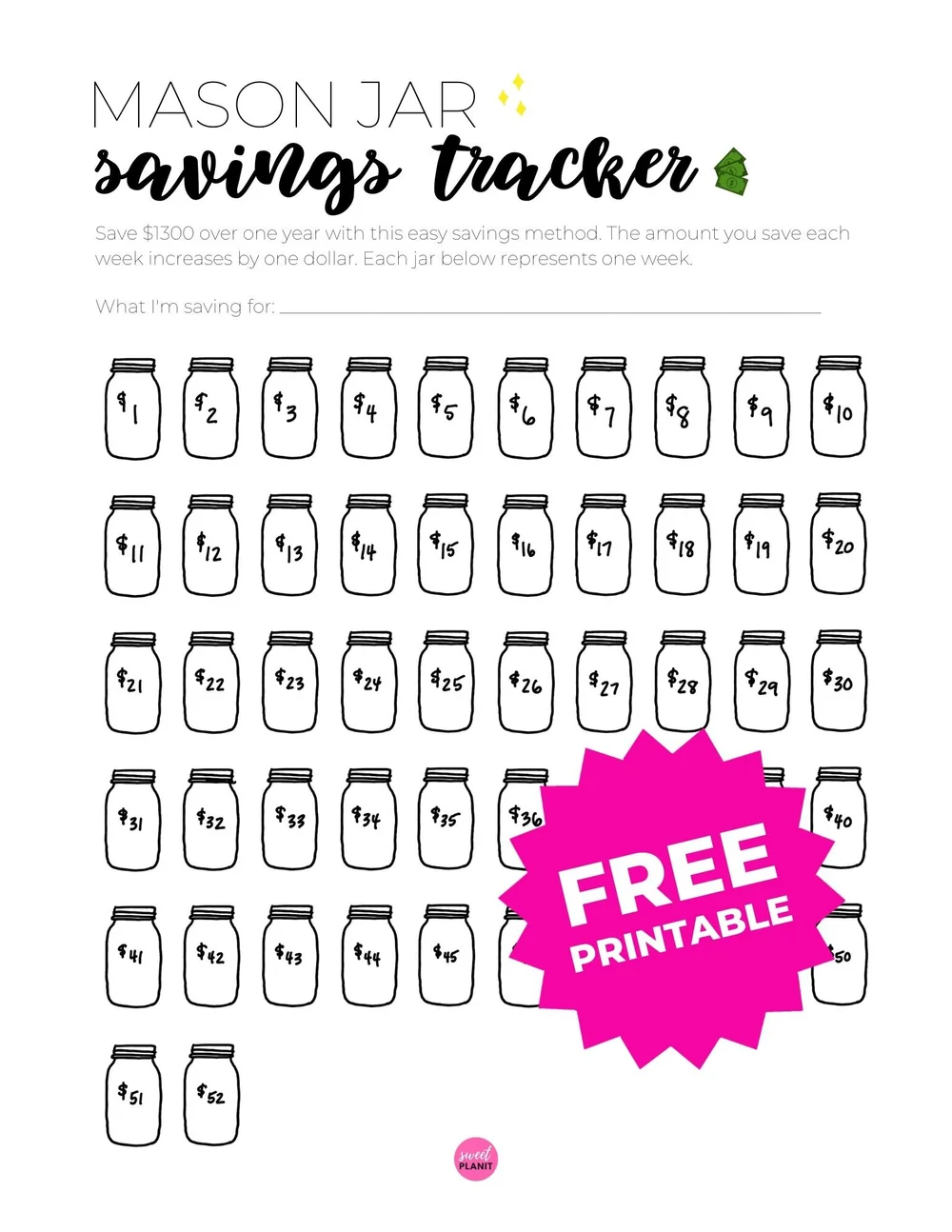 Mason Jar Savings Challenge: The Easy Way to Save Money! — Sweet PlanIt