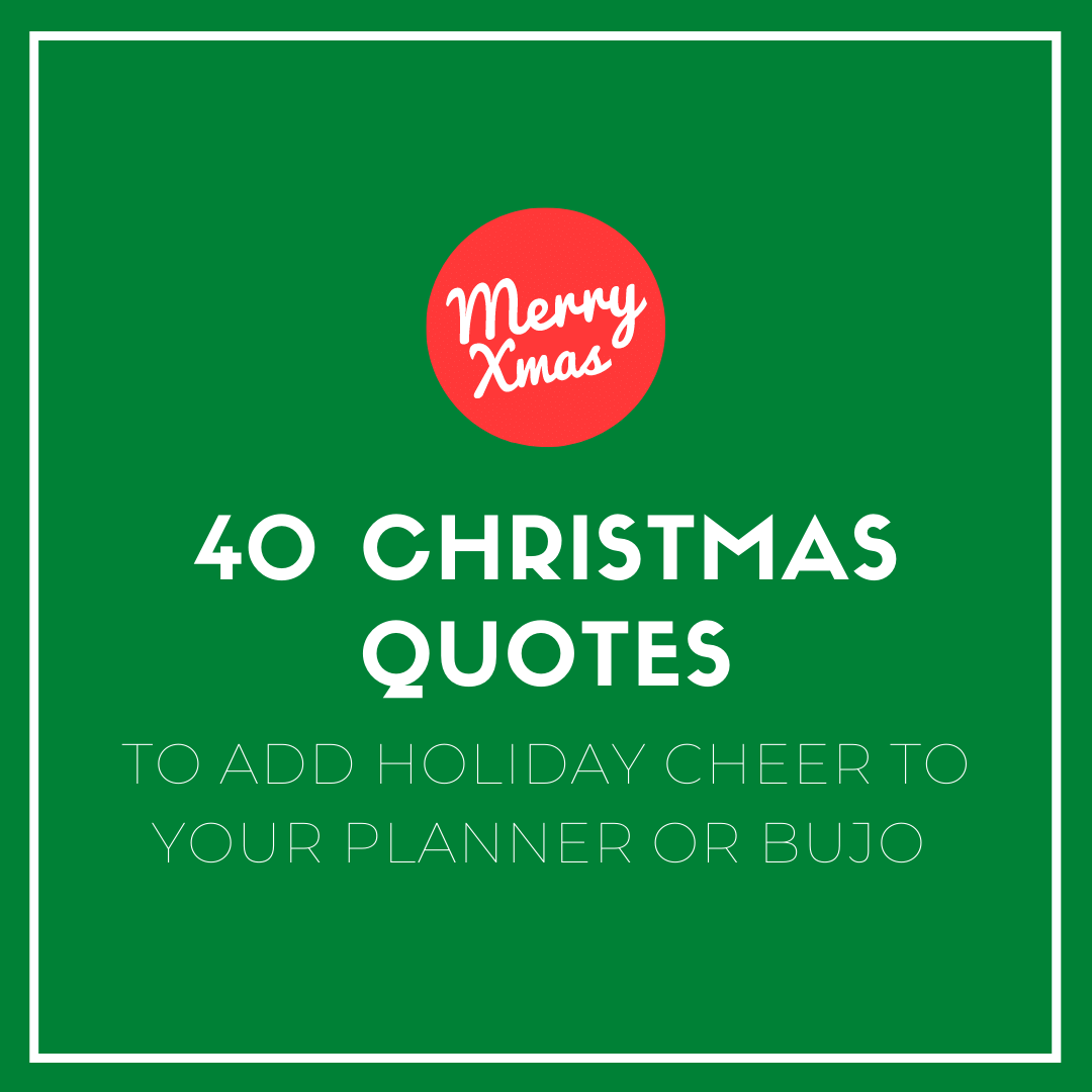 40 Festive Christmas Quotes + Free Printable — Sweet PlanIt