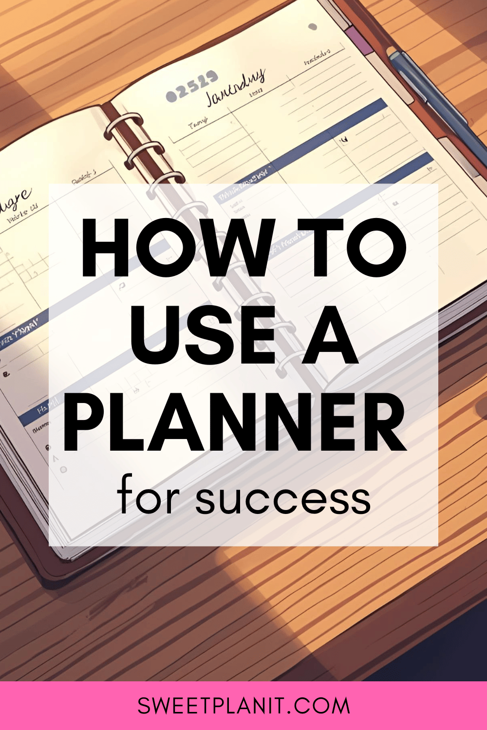 How to Use a Planner Properly: 8 Easy Ways! — Sweet PlanIt