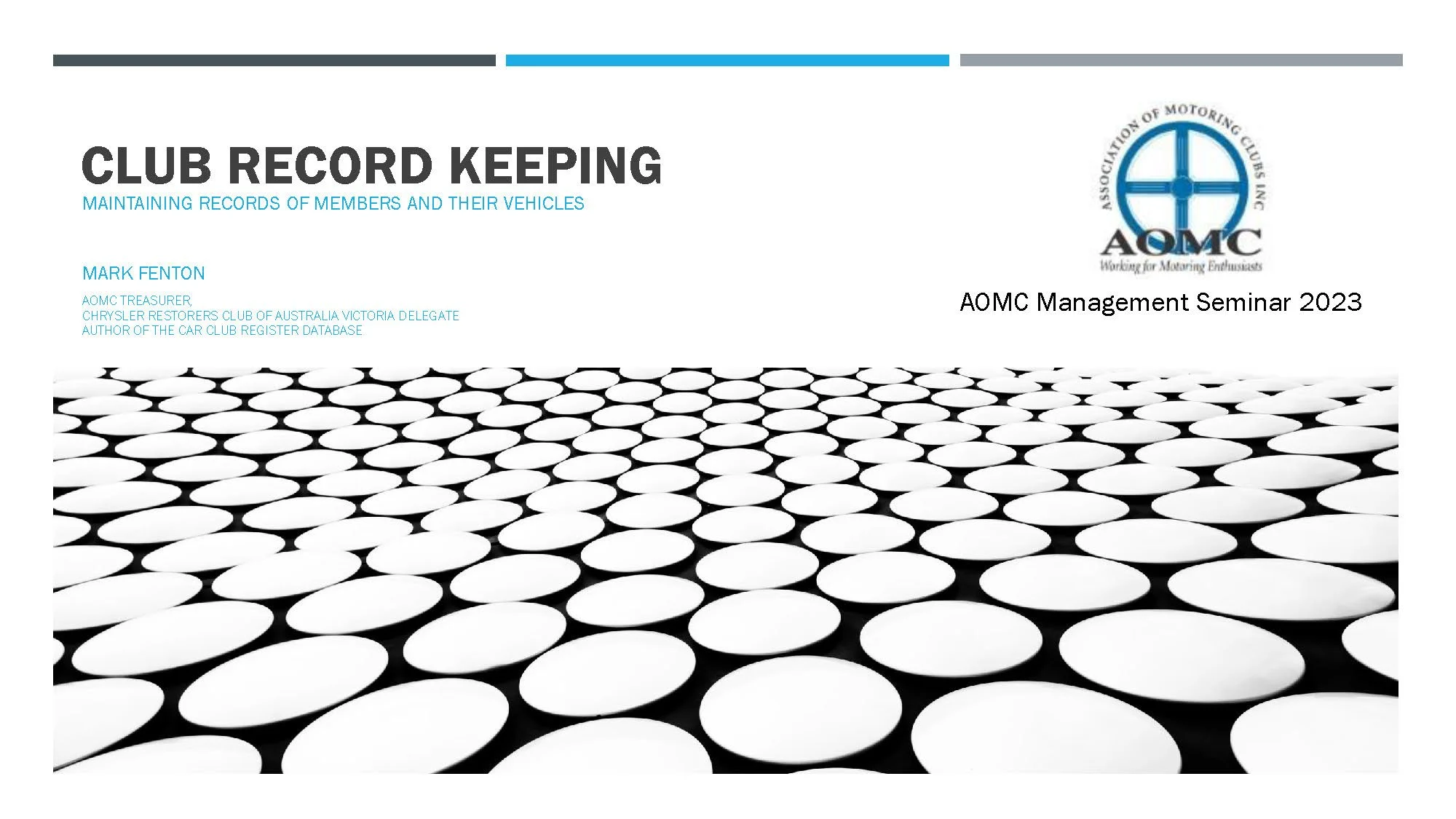 AOMC Club Management Seminar 2023 Presentations