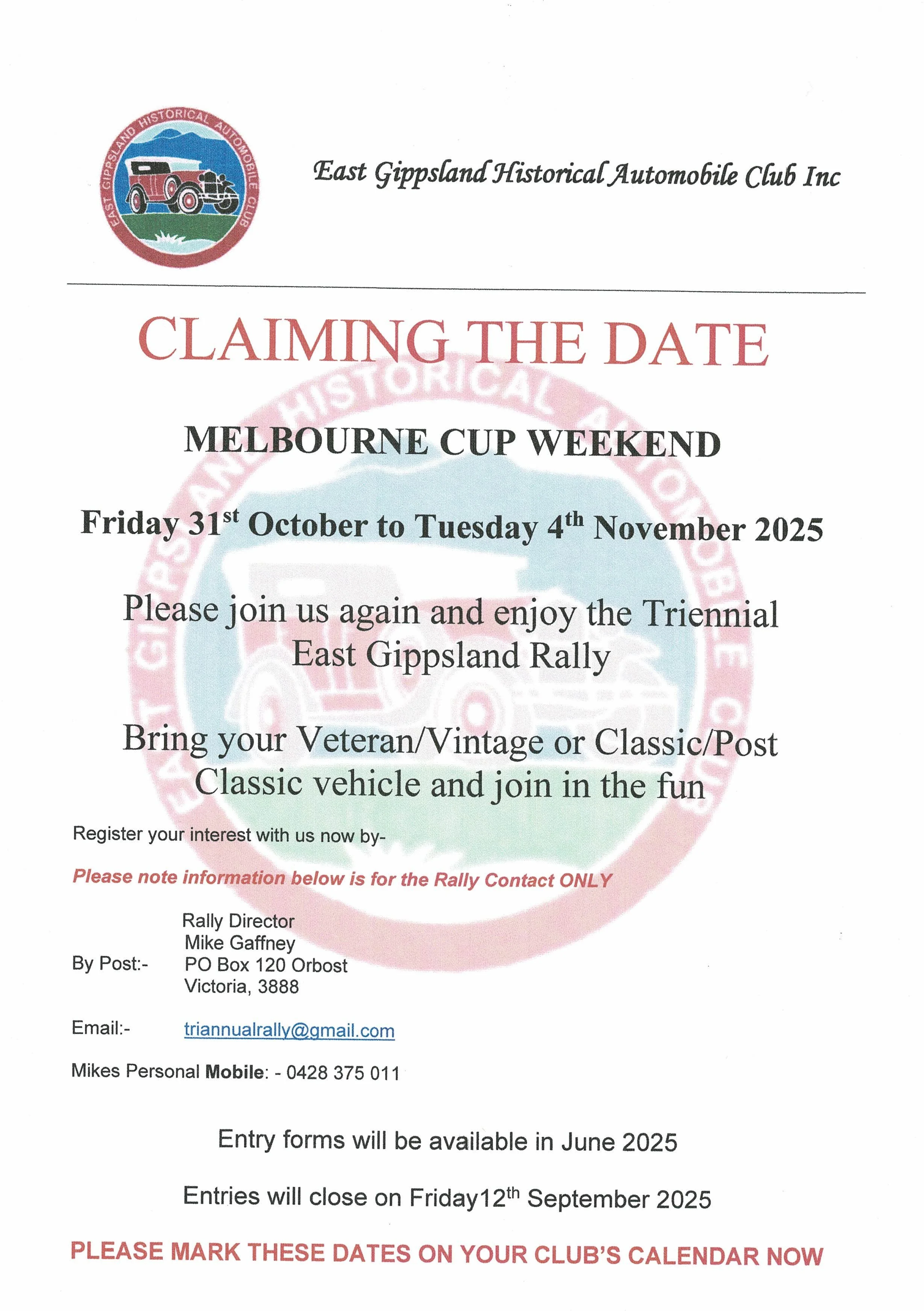 Triennial East Gippsland Rally