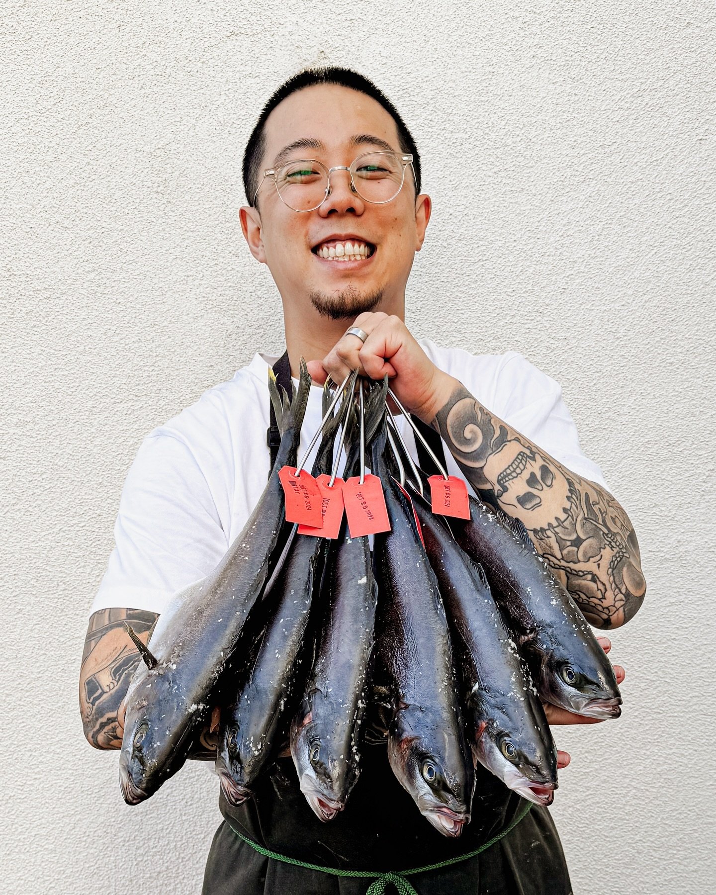 Burihira aka Kingfish / a cross between a female yellowtail (Buri) with male kingfish (Hiramasa) / capturing both species&rsquo; best qualities&mdash; the umami of Buri and the firm texture of Hiramasa
