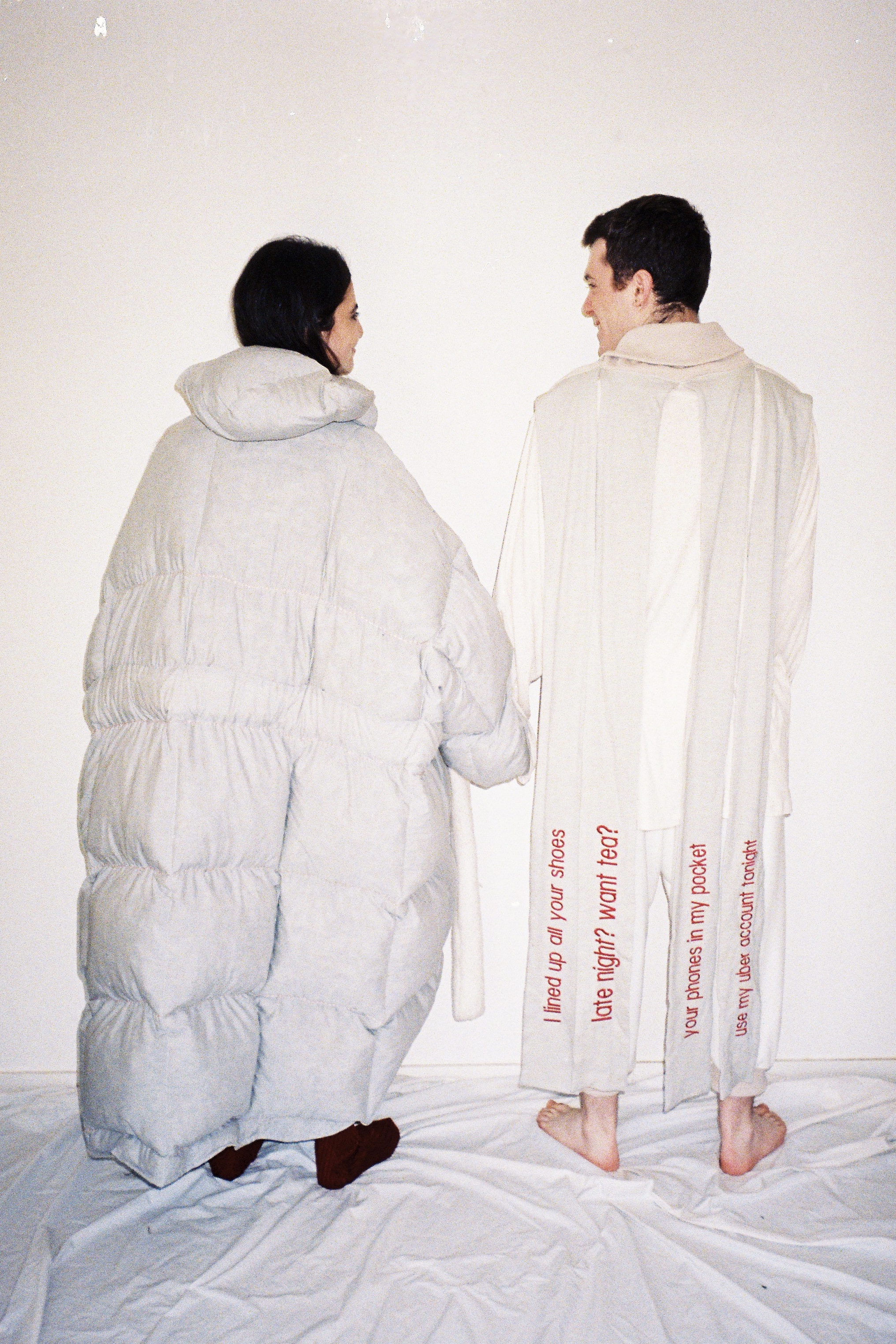 Studio 6 | Zeitgeist Now! | 2016 Love language explores the masculine expression of love with unisex garments in this autumn/winter collection. Drawing inspiration from stereotypically masculine modes of communication - focusing on love, where physicality is favoured over verbal affirmation, this collection dives into the male psyche to bring to light the unique ways in which men say I love you.