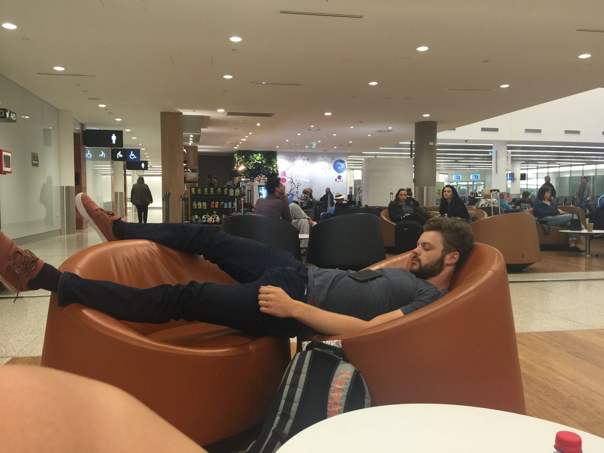 Ant could always find a way to get a bit of sleep...