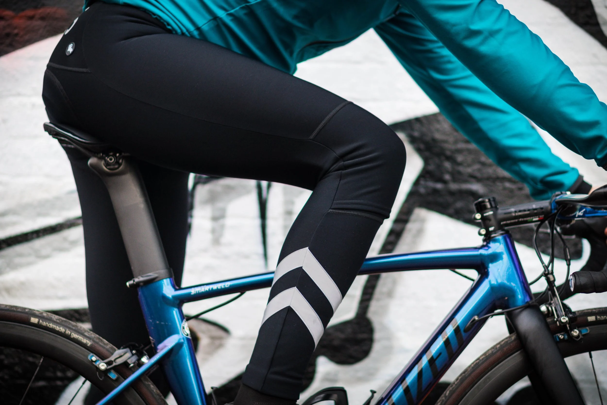 The Attacus thermal bib tights paired with the with the cold weather jacket
