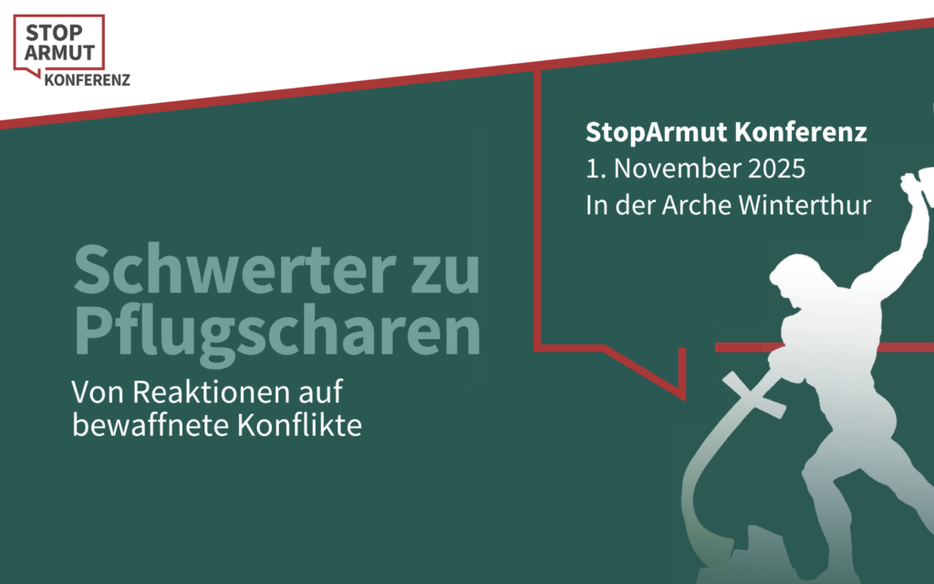 Stop-Armut Konferenz - Schwerter zu Pflugscharen