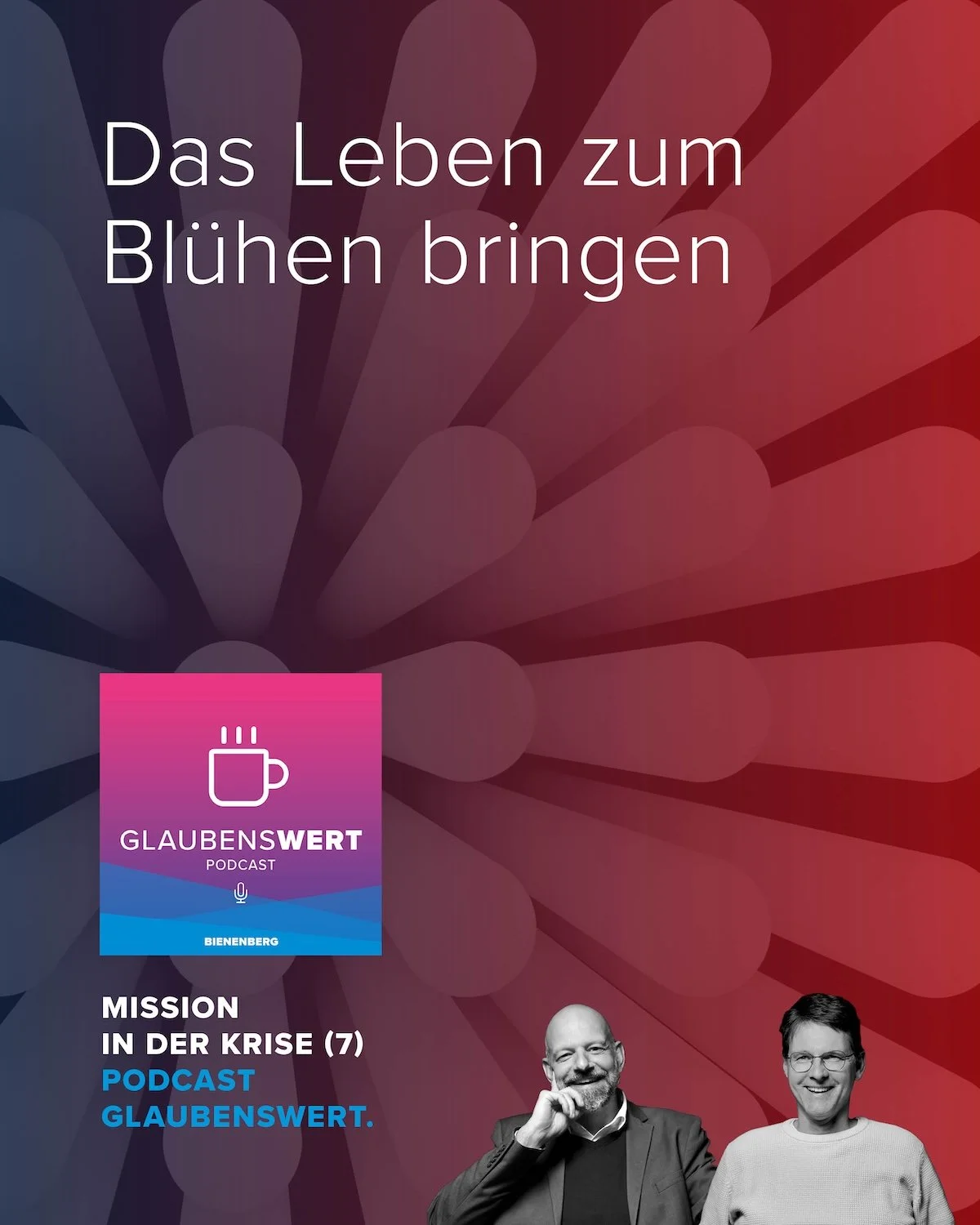 MISSION IN DER KRISE 7: Das Leben zum bl&uuml;hen bringen
Was ist Mission? Martin Benz und Lukas Amstutz diskutieren ein breiteres Verst&auml;ndnis der &laquo;Missio Dei&raquo;: Es geht darum, das Leben zum Bl&uuml;hen zu bringen und den &laquo;Shalo