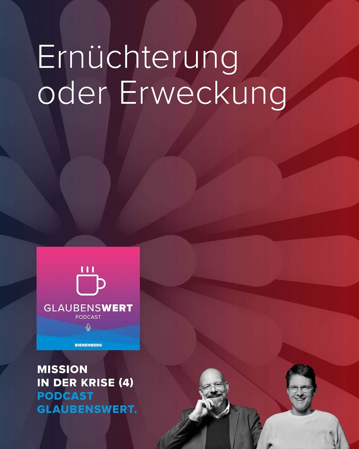 MISSION IN DER KRISE 4: Ern&uuml;chterung oder Erweckung
In dieser Episode diskutieren Lukas Amstutz und Martin Benz &uuml;ber die Herausforderungen und Chancen, die sich f&uuml;r die Kirche in einer zunehmend s&auml;kularisierten Gesellschaft ergebe