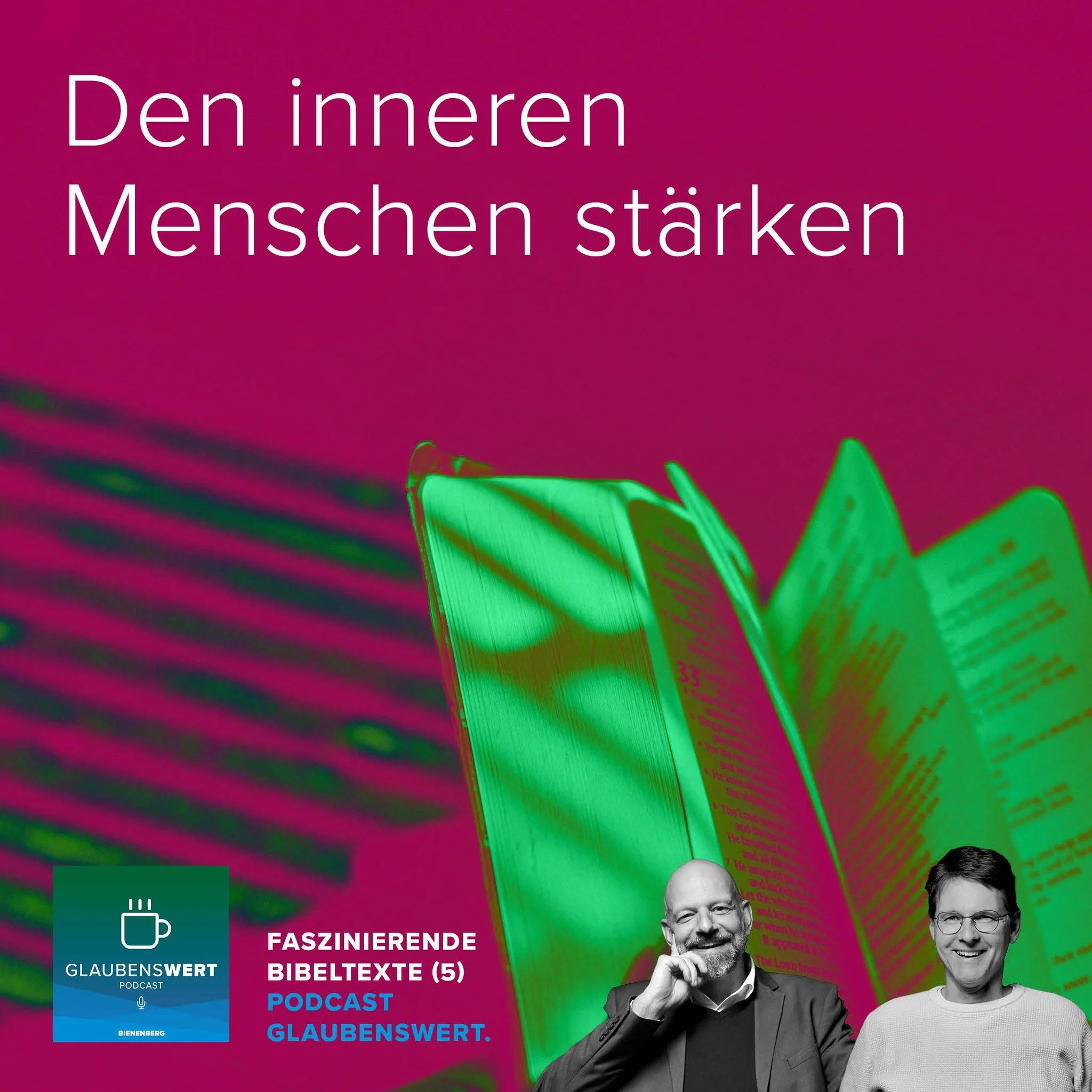 FASZINIERENDE BIBELTEXTE 5: Den inneren Menschen st&auml;rken
In dieser Episode sprechen Martin Benz und Lukas Amstutz anhand eines Textes aus dem 2. Korintherbrief &uuml;ber die Unterscheidung zwischen dem &auml;usseren und inneren Menschen. Der &au