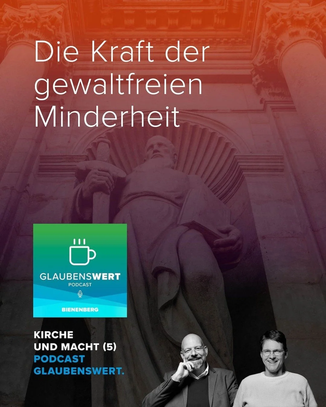 KIRCHE UND MACHT 5: Die Kraft der gewaltfreien Minderheit 

In dieser Folge diskutieren Lukas Amstutz und Martin Benz &uuml;ber das Verh&auml;ltnis von Kirche und Macht und beleuchten die Wirksamkeit von gewaltfreiem Widerstand im Vergleich zu milit&