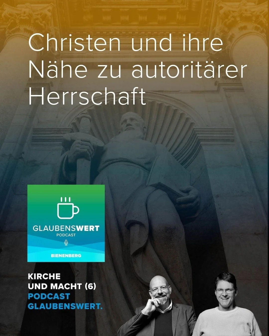 KIRCHE UND MACHT 6: Christen und ihre N&auml;he zu autorit&auml;rer Herrschaft 

In dieser Podcast-Folge analysieren Lukas Amstutz und Martin Benz, warum gl&auml;ubige Menschen oft eine inhaltliche und strukturelle N&auml;he zu autorit&auml;ren F&uum