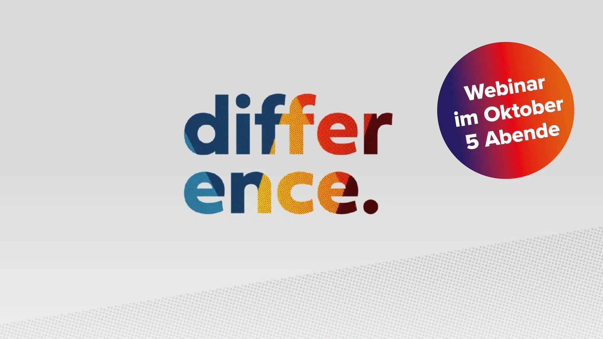 Difference-Kurs Webinar